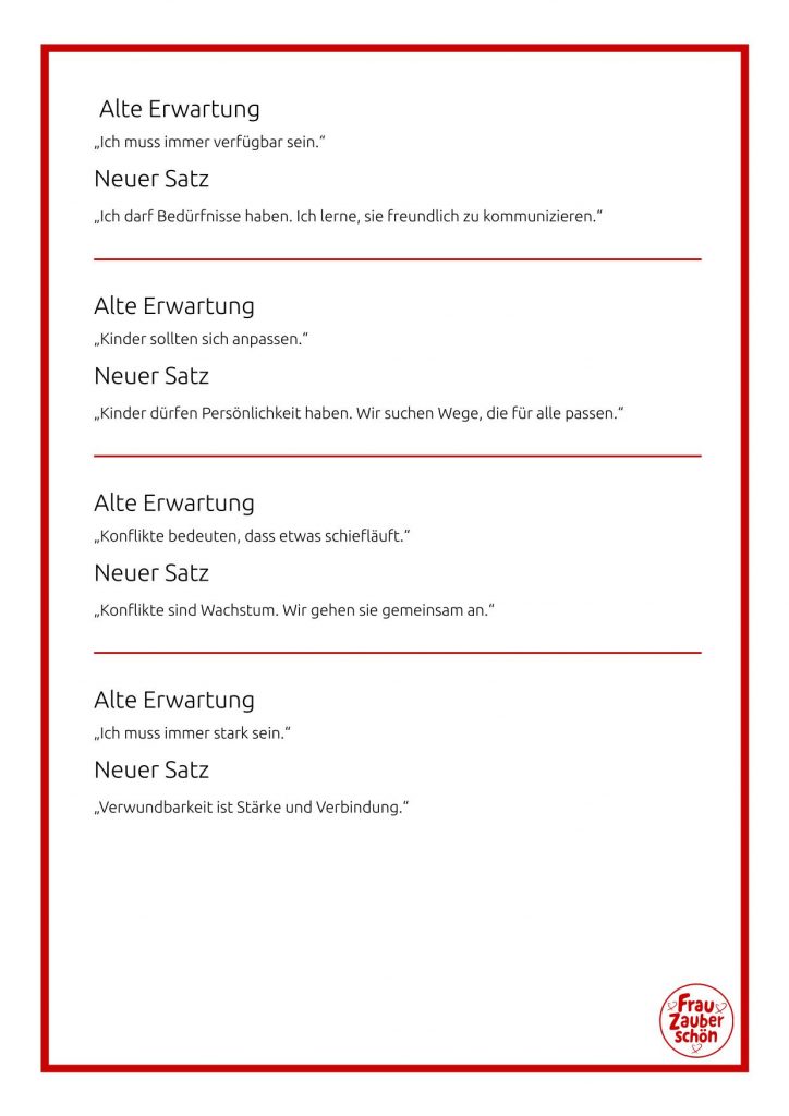 Erwartungen loslassen – 20 Glaubenssätze die wir nicht mehr brauchen 1-4