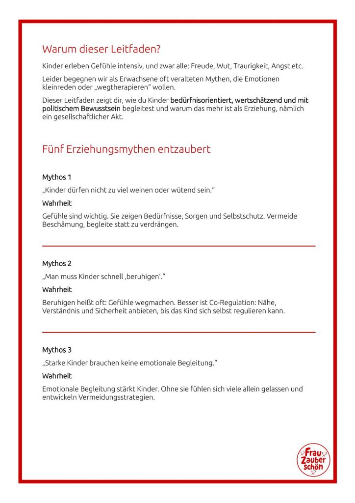 Leitfaden – Kinder über Gefühle begleiten ohne alte Mythen-2